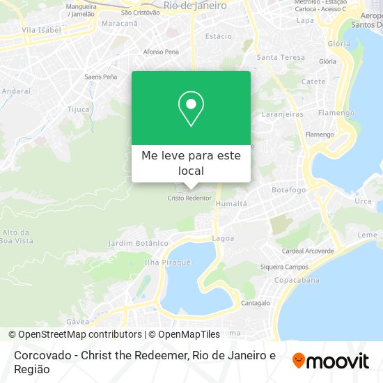 Corcovado - Christ the Redeemer mapa