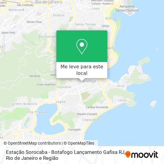 Estação Sorocaba - Botafogo Lançamento Gafisa RJ mapa
