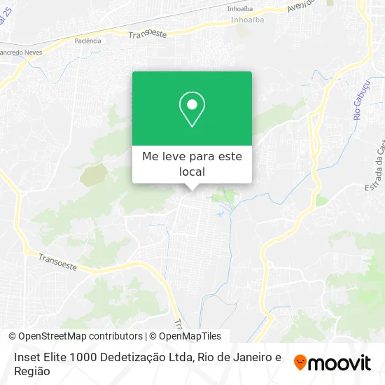 Inset Elite 1000 Dedetização Ltda mapa