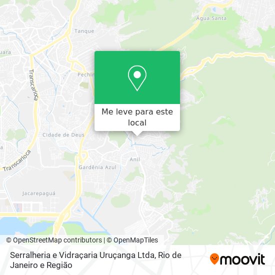 Serralheria e Vidraçaria Uruçanga Ltda mapa