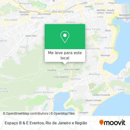 Espaço B & E Eventos mapa