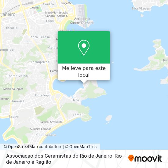 Associacao dos Ceramistas do Rio de Janeiro mapa