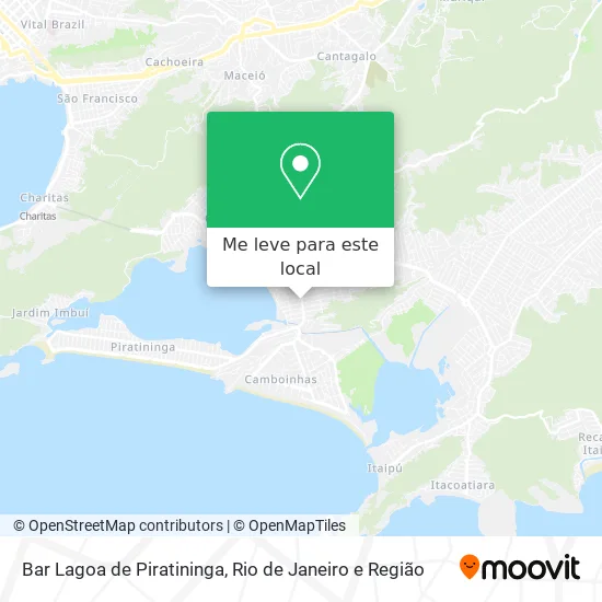 Bar Lagoa de Piratininga mapa