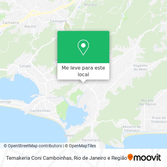 Temakeria Coni Camboinhas mapa