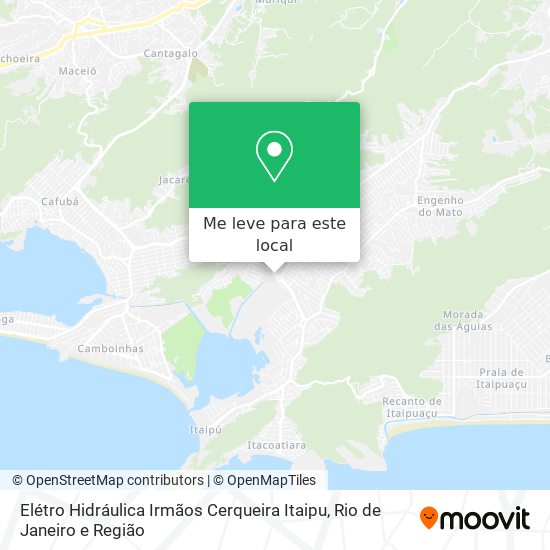 Elétro Hidráulica Irmãos Cerqueira Itaipu mapa