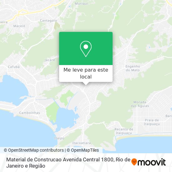 Material de Construcao Avenida Central 1800 mapa