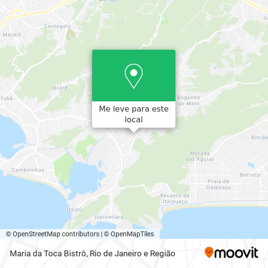 Maria da Toca Bistrô mapa