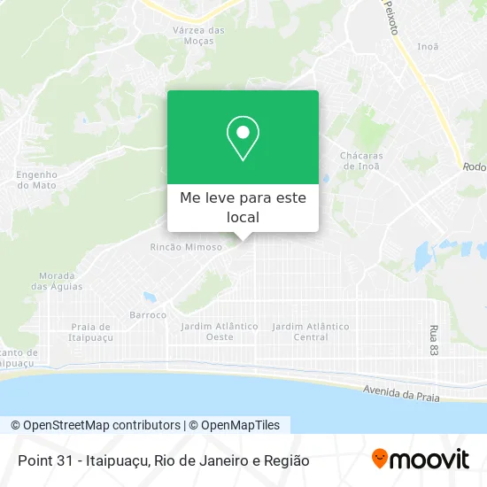 Point 31 - Itaipuaçu mapa