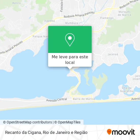 Recanto da Cigana mapa