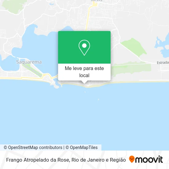 Frango Atropelado da Rose mapa