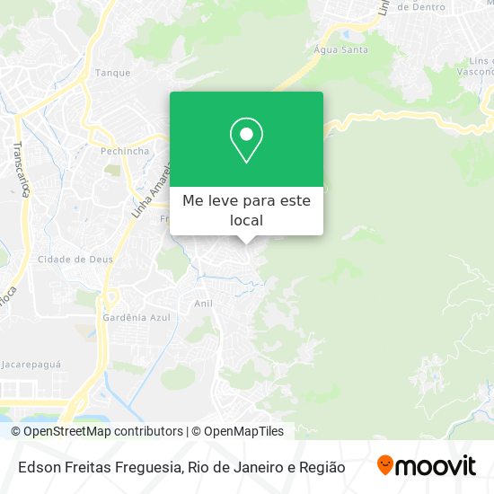 Edson Freitas Freguesia mapa