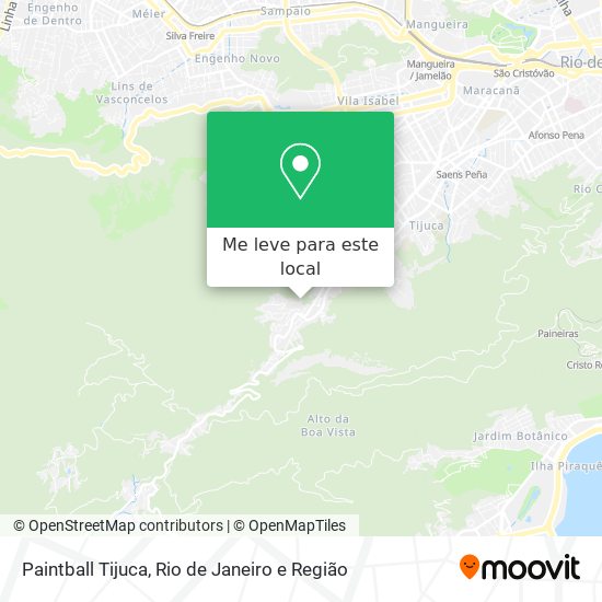 Paintball Tijuca mapa