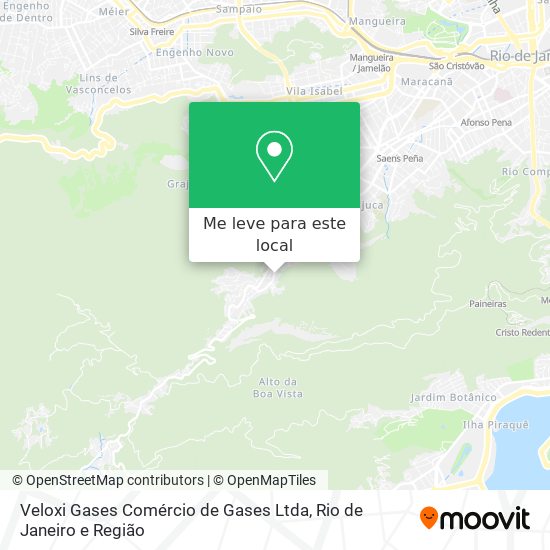 Veloxi Gases Comércio de Gases Ltda mapa