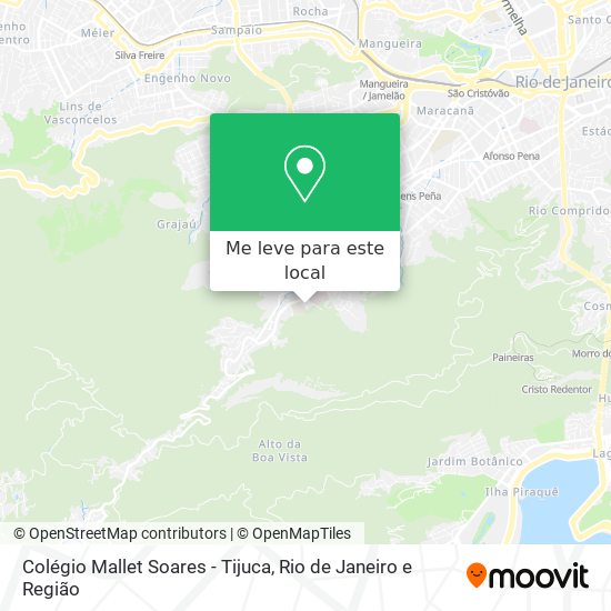 Colégio Mallet Soares - Tijuca mapa