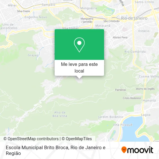 Escola Municipal Brito Broca mapa