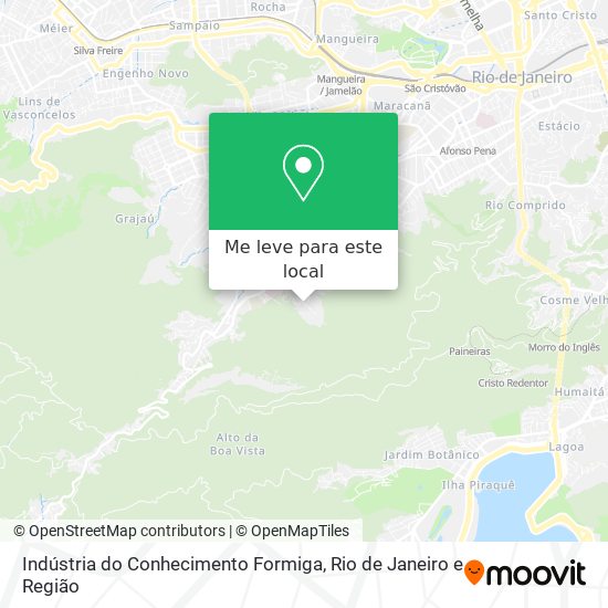 Indústria do Conhecimento Formiga mapa