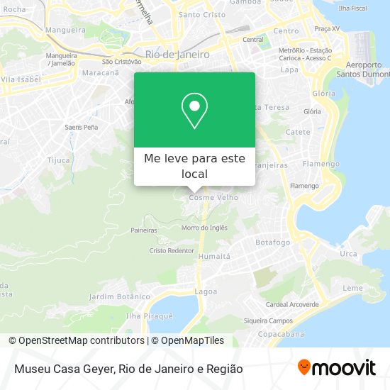 Museu Casa Geyer mapa