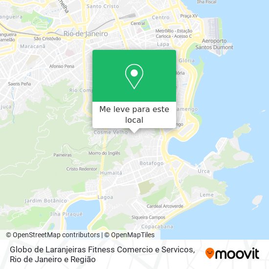 Globo de Laranjeiras Fitness Comercio e Servicos mapa