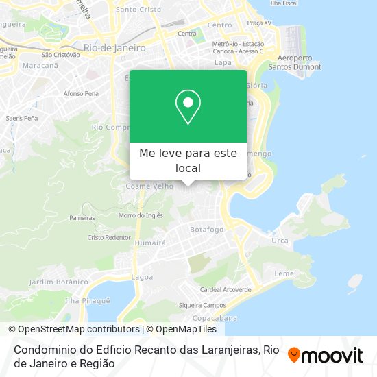 Condominio do Edficio Recanto das Laranjeiras mapa