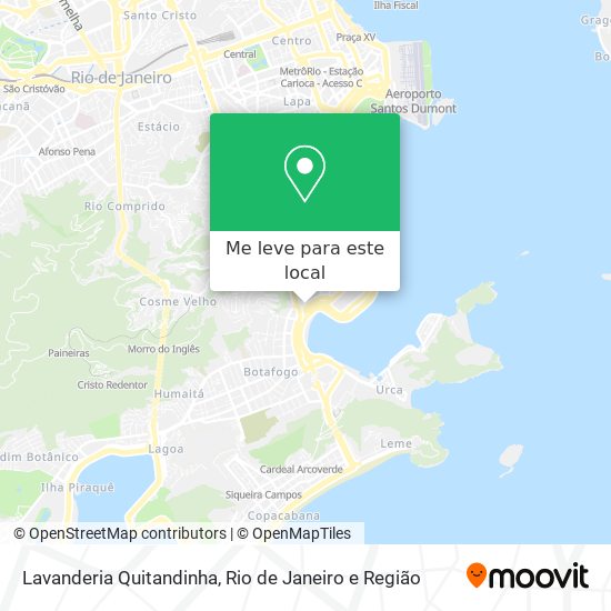 Lavanderia Quitandinha mapa