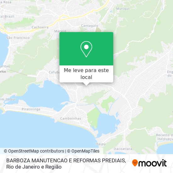 BARBOZA MANUTENCAO E REFORMAS PREDIAIS mapa