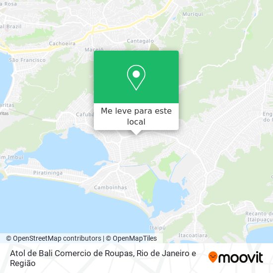 Atol de Bali Comercio de Roupas mapa