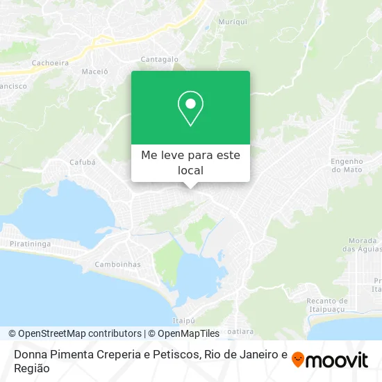 Donna Pimenta Creperia e Petiscos mapa