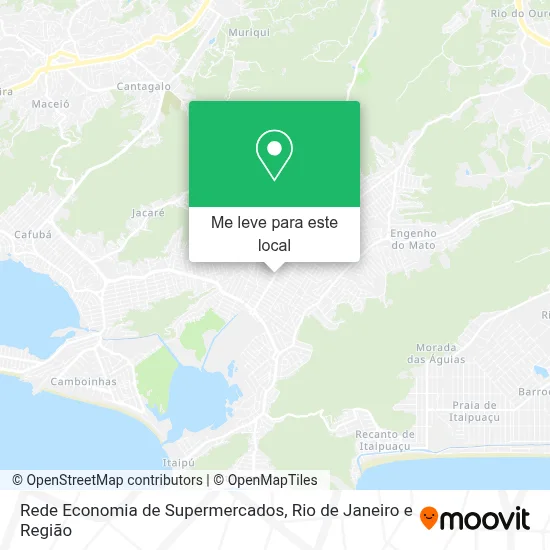 Rede Economia de Supermercados mapa
