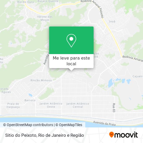 Sitio do Peixoto mapa