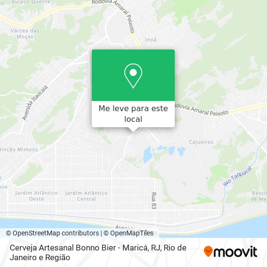 Cerveja Artesanal Bonno Bier - Maricá, RJ mapa