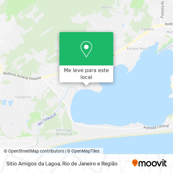 Sítio Amigos da Lagoa mapa