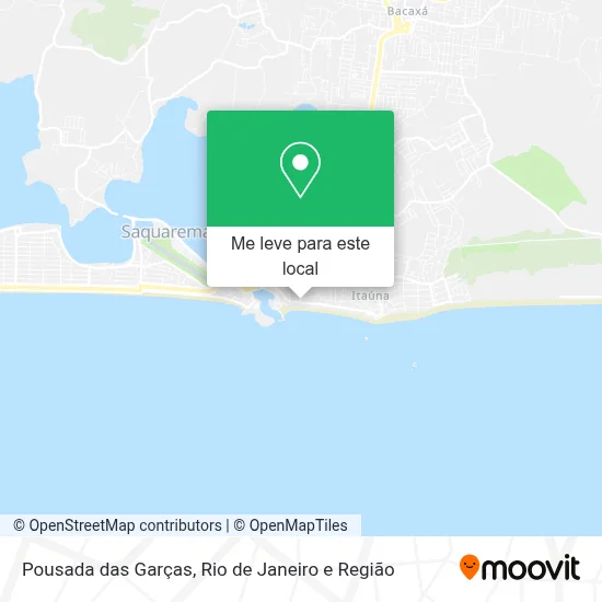 Pousada das Garças mapa