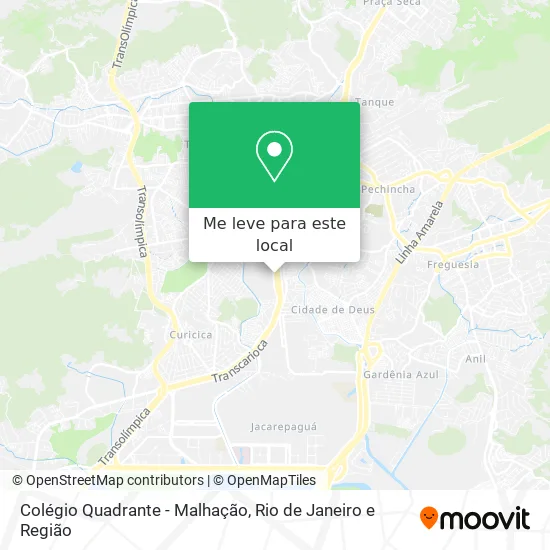 Colégio Quadrante - Malhação mapa