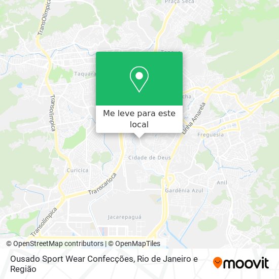 Ousado Sport Wear Confecções mapa