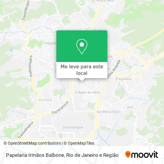 Papelaria Irmãos Balbone mapa