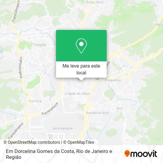 Em Dorcelina Gomes da Costa mapa