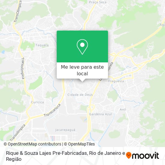 Rique & Souza Lajes Pre-Fabricadas mapa