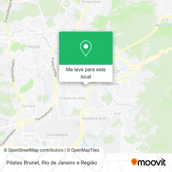 Pilates Brunet mapa