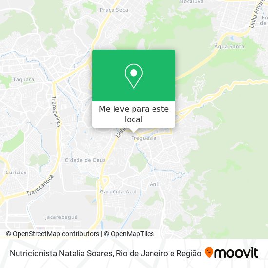 Nutricionista Natalia Soares mapa
