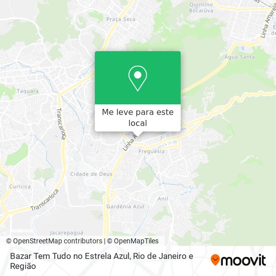 Bazar Tem Tudo no Estrela Azul mapa