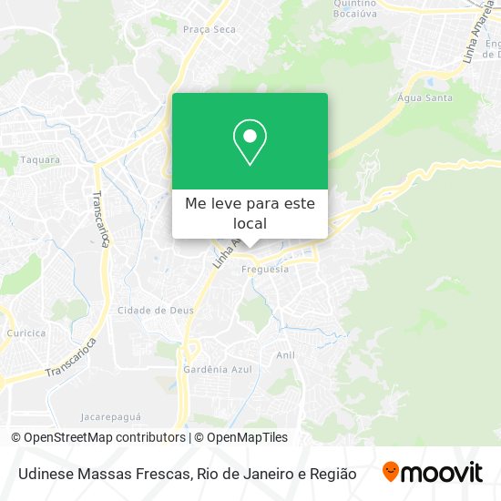 Udinese Massas Frescas mapa