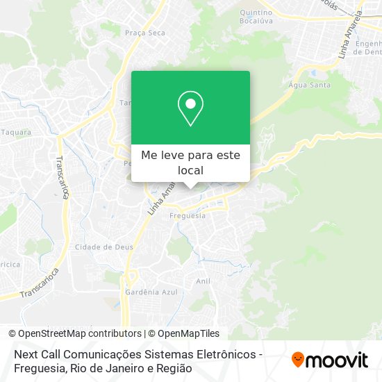 Next Call Comunicações Sistemas Eletrônicos - Freguesia mapa