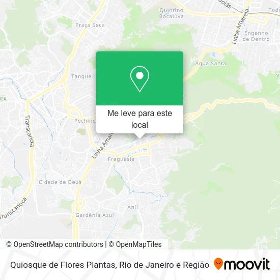 Quiosque de Flores Plantas mapa