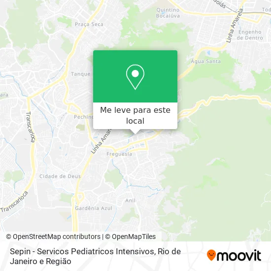 Sepin - Servicos Pediatricos Intensivos mapa