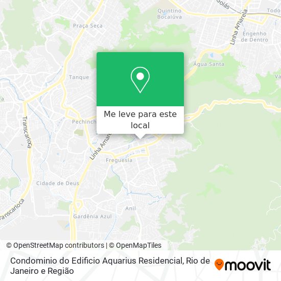 Condominio do Edificio Aquarius Residencial mapa
