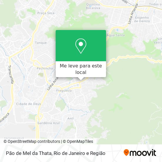 Pão de Mel da Thata mapa