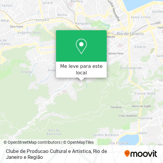 Clube de Producao Cultural e Artistica mapa