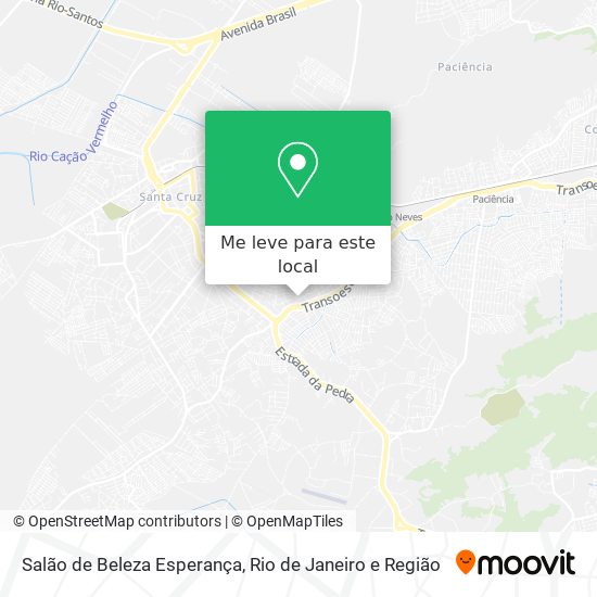 Salão de Beleza Esperança mapa
