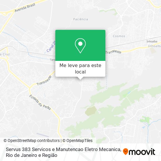 Servus 383 Servicos e Manutencao Eletro Mecanica mapa