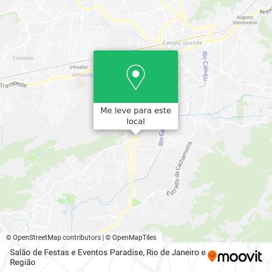 Salão de Festas e Eventos Paradise mapa